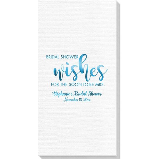 Bridal Shower Wishes Deville Guest Towels