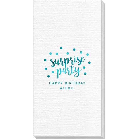 Surprise Party Confetti Dot Deville Guest Towels