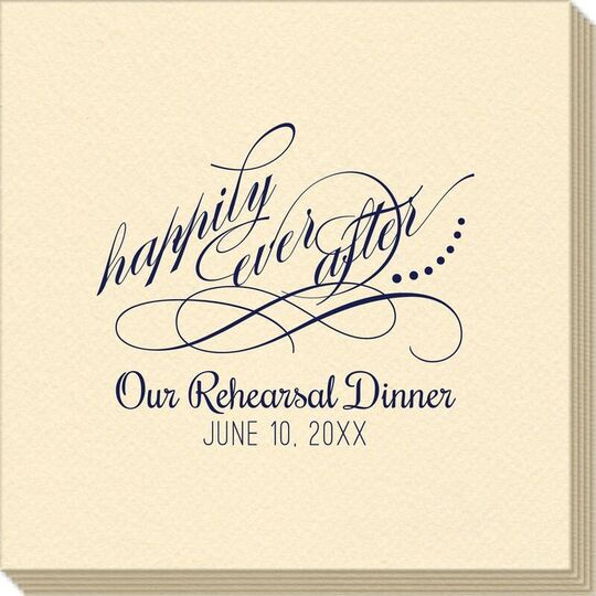 Happily Ever After Linen Like Napkins