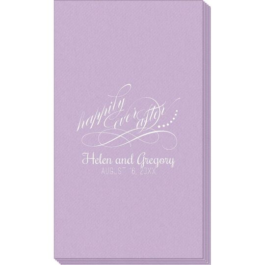 Happily Ever After Linen Like Guest Towels