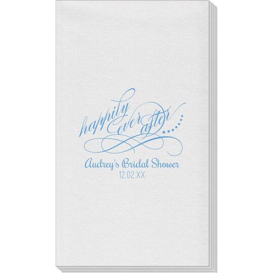 Happily Ever After Linen Like Guest Towels