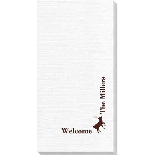 Corner Text with Deer Park Design Deville Guest Towels