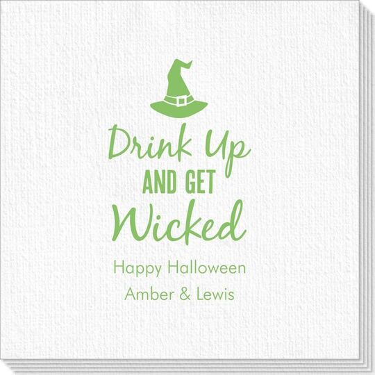 Drink Up and Get Wicked Deville Napkins