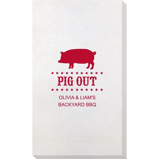 BBQ Pig Bamboo Luxe Guest Towels