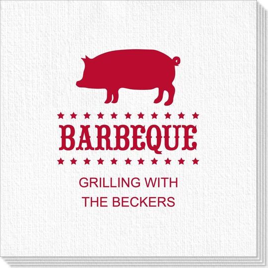 BBQ Pig Deville Napkins