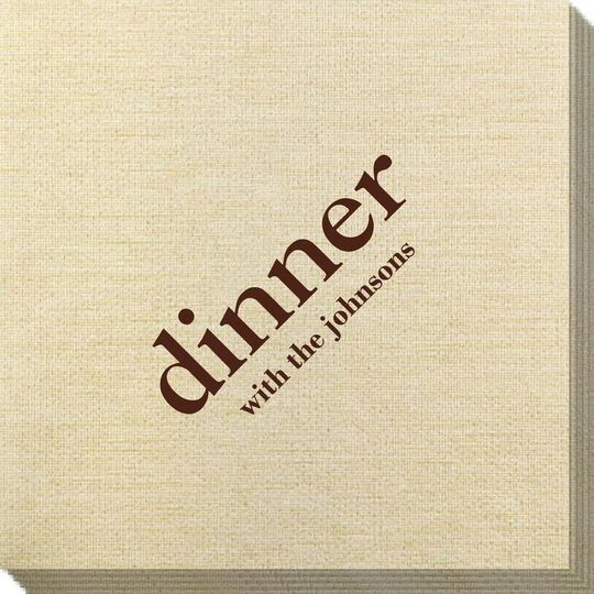 Big Word Dinner Bamboo Luxe Napkins