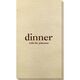 Big Word Dinner Bamboo Luxe Guest Towels Image 2 of 3