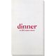 Big Word Dinner Bamboo Luxe Guest Towels Image 3 of 3