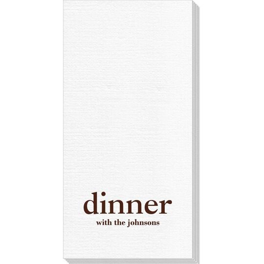 Big Word Dinner Deville Guest Towels