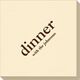 Big Word Dinner Linen Like Napkins Image 1 of 3