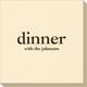 Big Word Dinner Linen Like Napkins Image 3 of 3