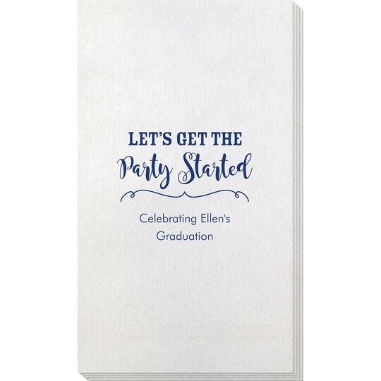 Let's Get the Party Started Bamboo Luxe Guest Towels