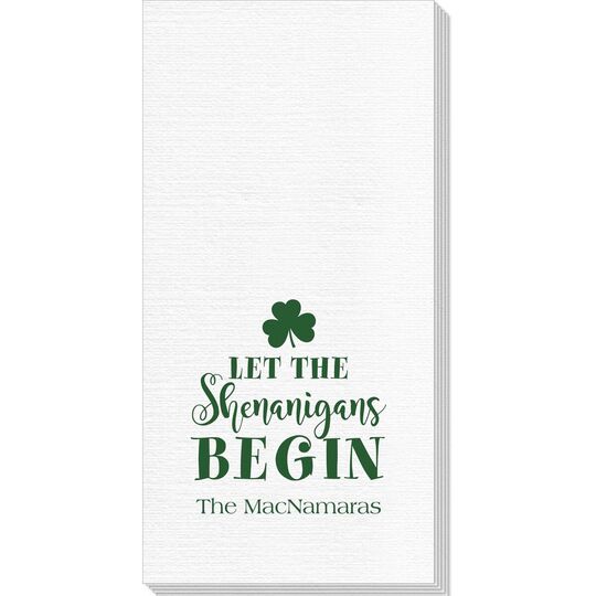 Let The Shenanigans Begin Deville Guest Towels