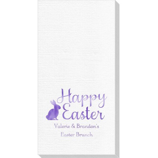 Script Happy Easter Bunny Deville Guest Towels