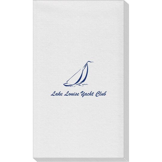 Sailboat Clipper Linen Like Guest Towels