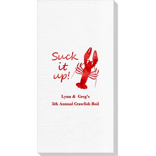 Crawfish Suck It Up Deville Guest Towels