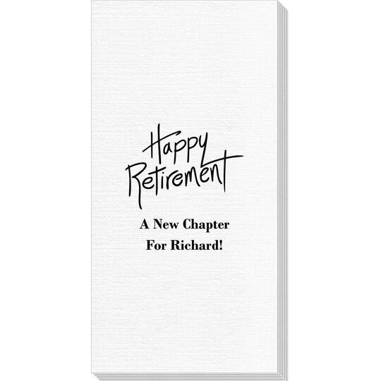 Fun Happy Retirement Deville Guest Towels