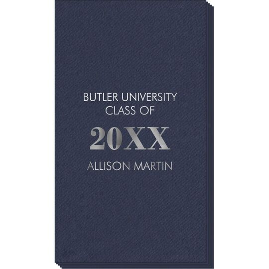 Big Year Printed Linen Like Guest Towels