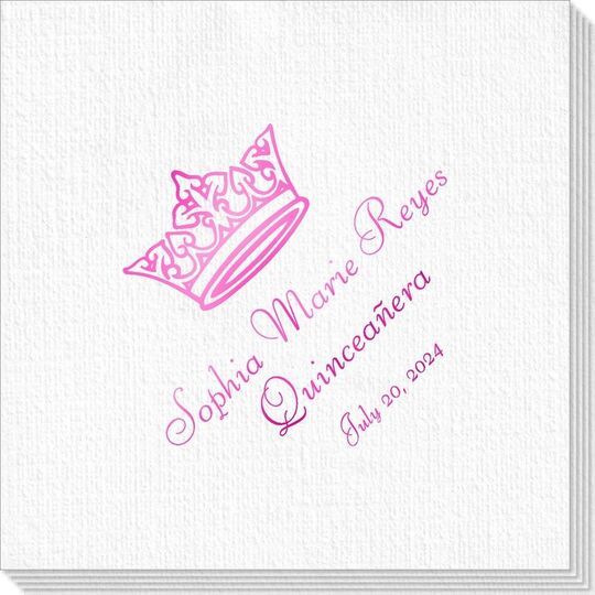Delicate Princess Crown Deville Napkins