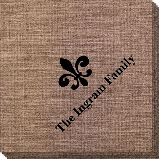 Traditional Fleur-de-Lis Bamboo Luxe Napkins