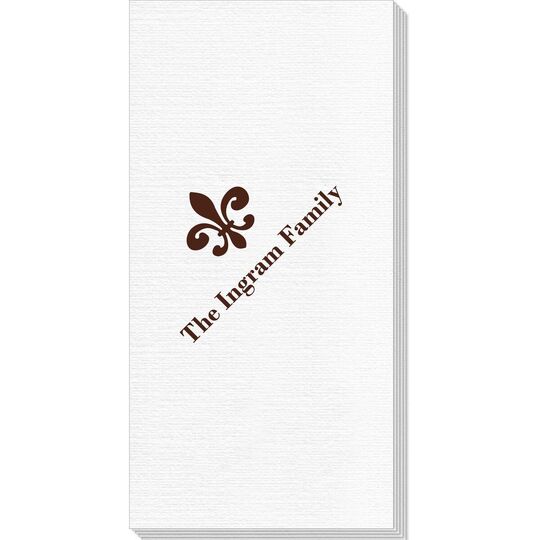 Traditional Fleur-de-Lis Deville Guest Towels