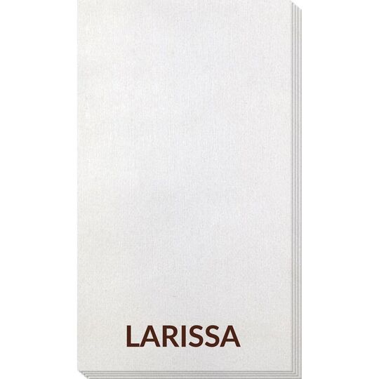 Big Bold Name Bamboo Luxe Guest Towels