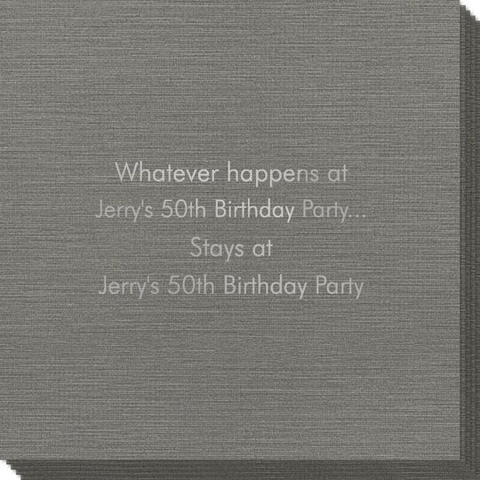 Whatever Happens Party Bamboo Luxe Napkins