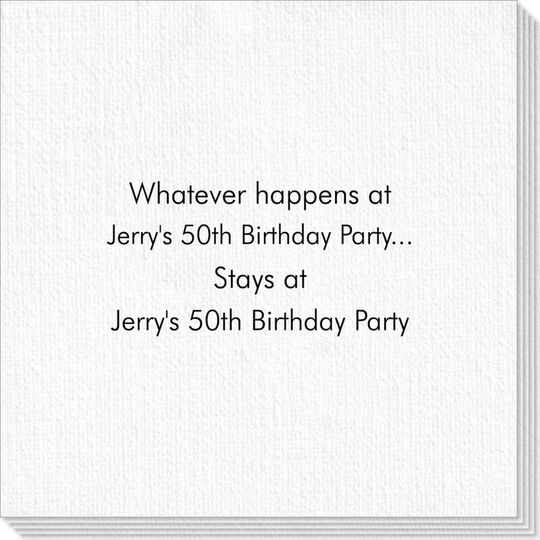 Whatever Happens Party Deville Napkins