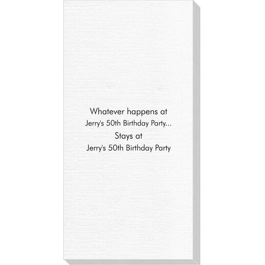 Whatever Happens Party Deville Guest Towels