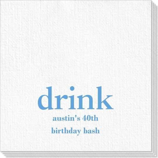 Big Word Drink Deville Napkins