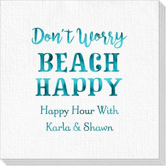 Don't Worry Beach Happy Deville Napkins