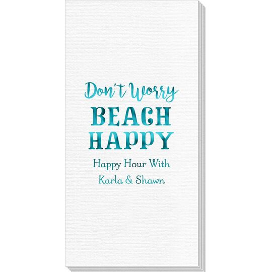 Don't Worry Beach Happy Deville Guest Towels