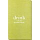 Big Word Drink Bamboo Luxe Guest Towels Image 2 of 4