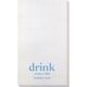 Big Word Drink Bamboo Luxe Guest Towels Image 1 of 4