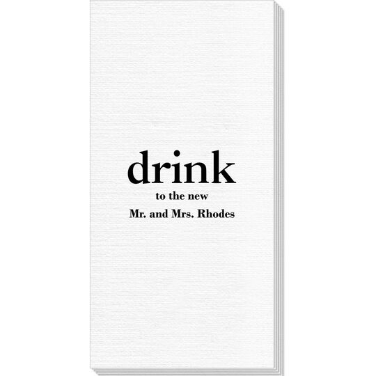 Big Word Drink Deville Guest Towels