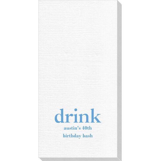 Big Word Drink Deville Guest Towels