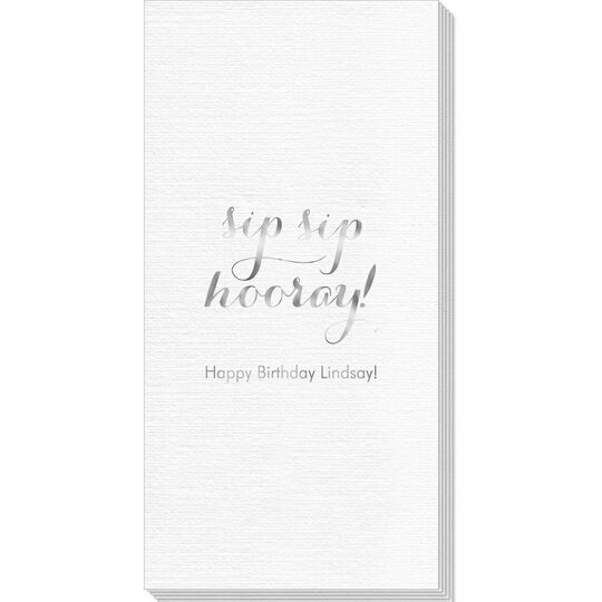 Elegant Sip Sip Hooray Deville Guest Towels