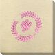 Renaissance Wreath with Monogram Bamboo Luxe Napkins Image 1 of 2