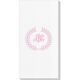 Renaissance Wreath with Monogram Deville Guest Towels Image 1 of 2