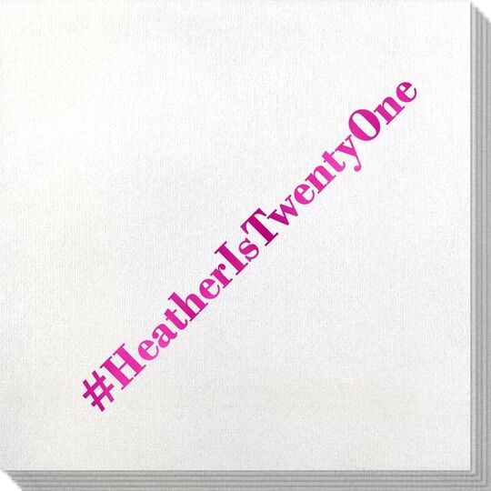 Create Your Hashtag Bamboo Luxe Napkins