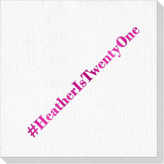 Create Your Hashtag Deville Napkins