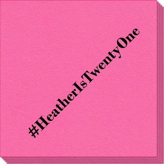 Create Your Hashtag Linen Like Napkins