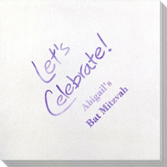 Fun Let's Celebrate Bamboo Luxe Napkins