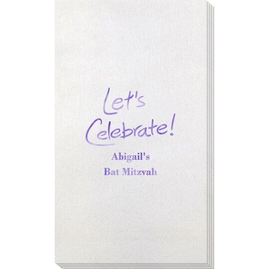 Fun Let's Celebrate Bamboo Luxe Guest Towels