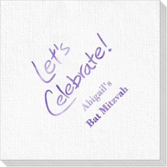 Fun Let's Celebrate Deville Napkins