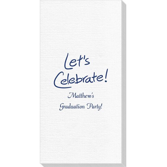 Fun Let's Celebrate Deville Guest Towels