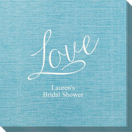 Expressive Script Love Bamboo Luxe Napkins