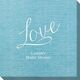 Expressive Script Love Bamboo Luxe Napkins Image 2 of 3
