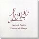 Expressive Script Love Bamboo Luxe Napkins Image 1 of 3