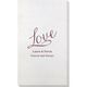 Expressive Script Love Bamboo Luxe Guest Towels Image 1 of 3